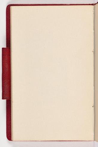 Gustav Klimt, Seite 128 (Leerseite), 1898, In rotes Leder gebundenes Büchlein, Zeichnungen und  ...