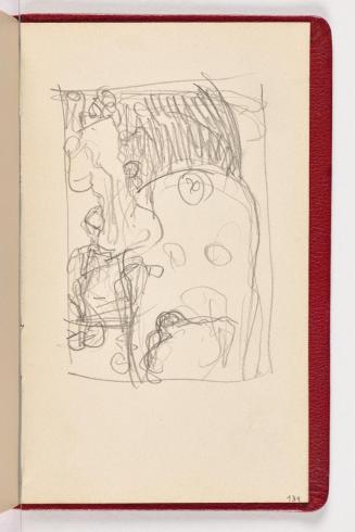 Gustav Klimt, Seite 139, 1898, In rotes Leder gebundenes Büchlein, Zeichnungen und Notizen mit  ...