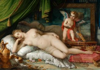 Johann Baptist Lampi, Venus, auf einem Ruhebett schlafend, 1826, Öl auf Leinwand, 145 x 206 cm, ...