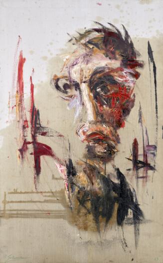 Soshana, Alberto Giacometti, 1963, Öl auf Leinwand, ungerahmt: 130 × 81 × 2,5 cm, Belvedere, Wi…