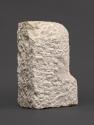 Fritz Wotruba, Kopf, unvollendet, um 1954, Untersberger Marmor, 44 × 18,5 × 26 cm, 52 kg, Belve…