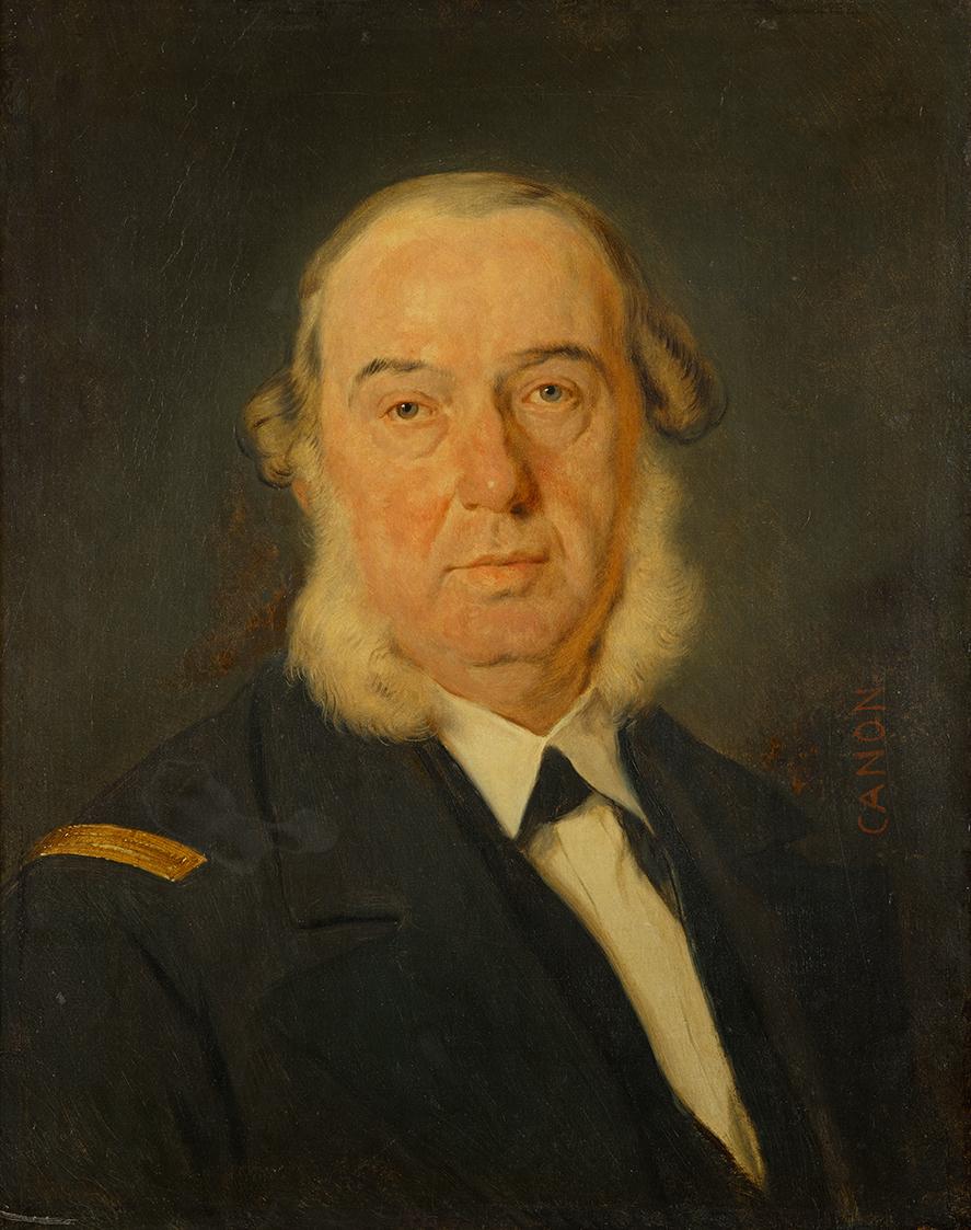 Hans Canon, Der Kartograph und Schriftsteller Heinrich Edler von Littrow, undatiert, Öl auf Lei…