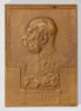 Wilhelm Hejda, Plakette zum 60jährigen Regierungsjubiläum Kaiser Franz Josefs, 1908, Bronze, 3 …