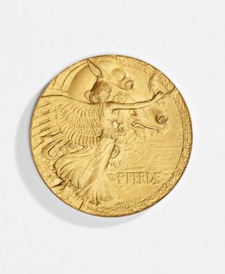 Wilhelm Hejda, Medaille zur Ersten Internationalen Jagdausstellung Wien 1910, 1910, Metall, 4,8…
