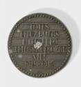 Wilhelm Hejda, Kriegsmedaille, um 1914/1915, Bronze, 4,2 × 0,2 cm, Belvedere, Wien, Inv.-Nr. 12…