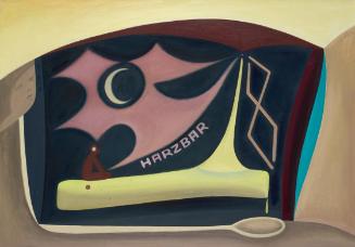 Franz Vana, Ohne Titel (Harzbar), 1988, Öl auf Molino, ungerahmt: 70,5 × 100 cm, Belvedere, Wie…