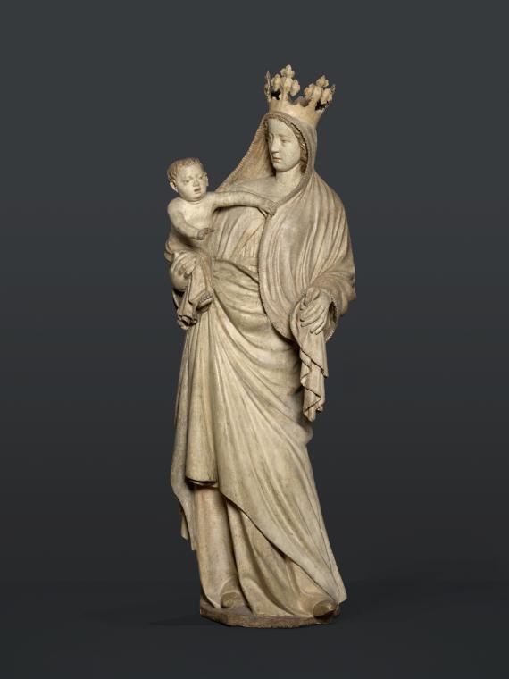 Michaelermeister, Die 'Madonna vom Sonntagberg', um 1360, Pappelholz mit originaler Grundierung…