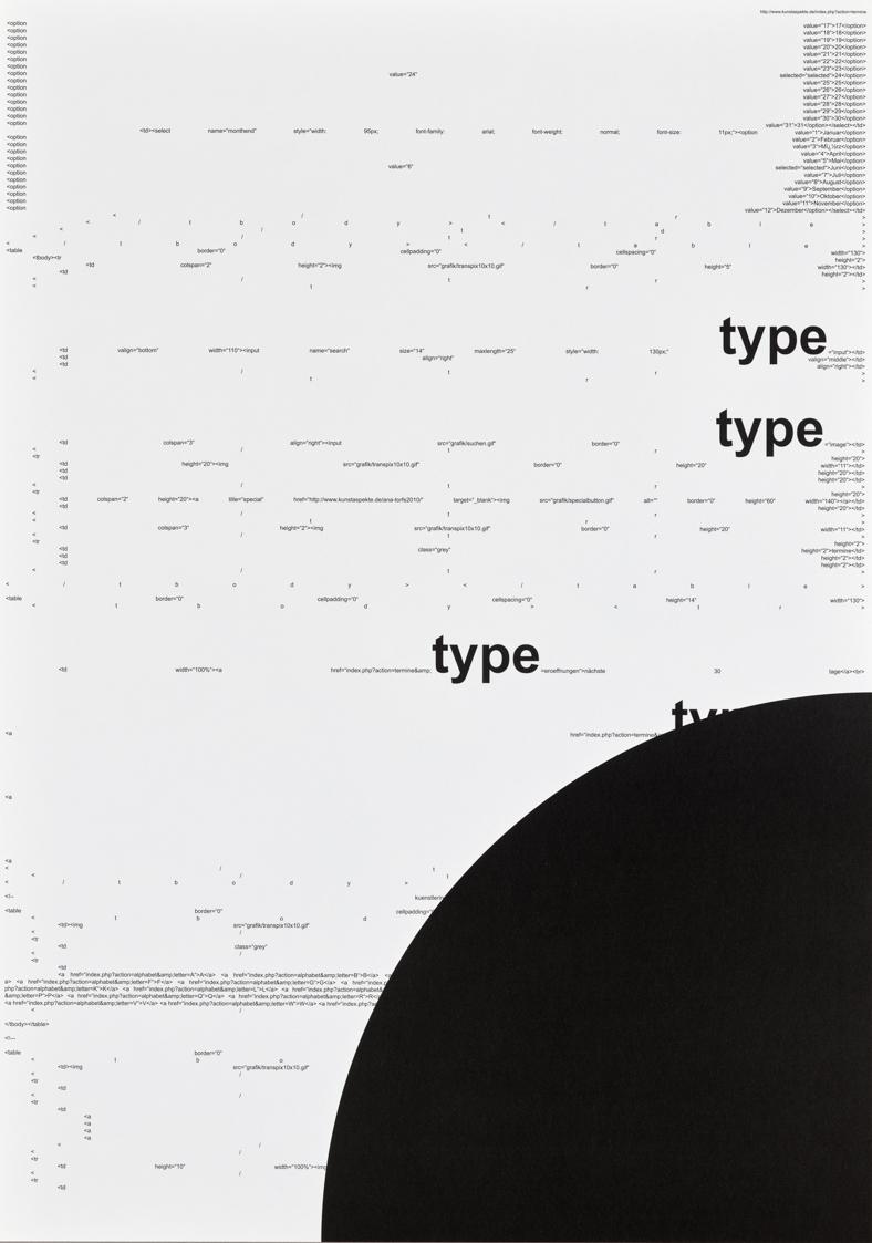 Michael Riedel, Ohne Titel, 2011, Offsetdruck auf Affichenpapier, 17teilig, je: 60,5 × 42 cm, B…