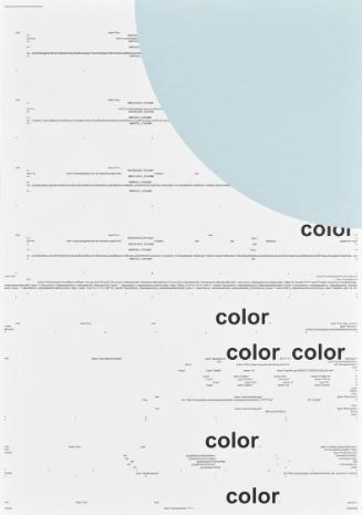 Michael Riedel, Ohne Titel, 2011, Offsetdruck auf Affichenpapier, 17teilig, je: 60,5 × 42 cm, B…