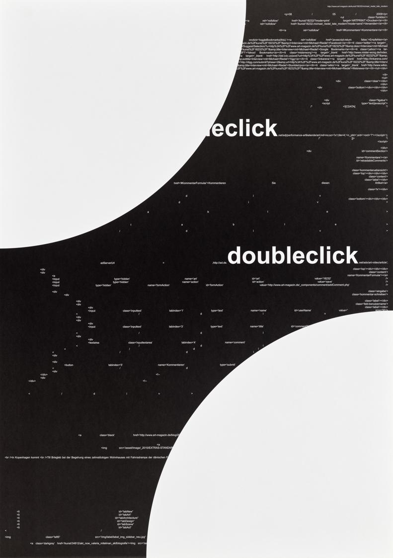 Michael Riedel, Ohne Titel, 2011, Offsetdruck auf Affichenpapier, 17teilig, je: 60,5 × 42 cm, B…