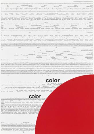 Michael Riedel, Ohne Titel, 2011, Offsetdruck auf Affichenpapier, 17teilig, je: 60,5 × 42 cm, B…