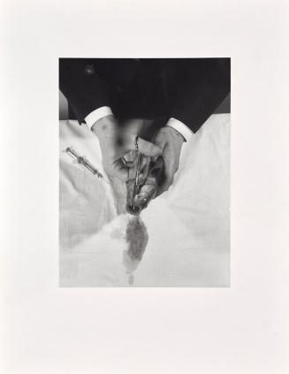 Rudolf Schwarzkogler, 2. Aktion, 1965, Fotografie, 39,2 × 29,2 cm, Belvedere, Wien, Inv.-Nr. 88 ...