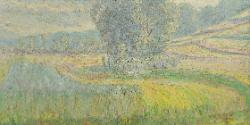 Ivan Grohar, Das Feld von Rafolče, 1903, Öl auf Leinwand, 60 × 120 cm, Belvedere, Wien, Inv.-Nr…
