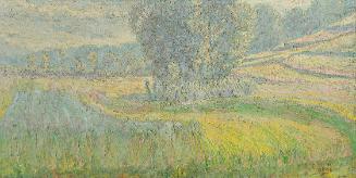 Ivan Grohar, Das Feld von Rafolče, 1903, Öl auf Leinwand, 60 × 120 cm, Belvedere, Wien, Inv.-Nr…