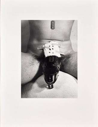 Rudolf Schwarzkogler, 3. Aktion, 1965, Fotografie, 39,3 × 28,5 cm, Belvedere, Wien, Inv.-Nr. 88…