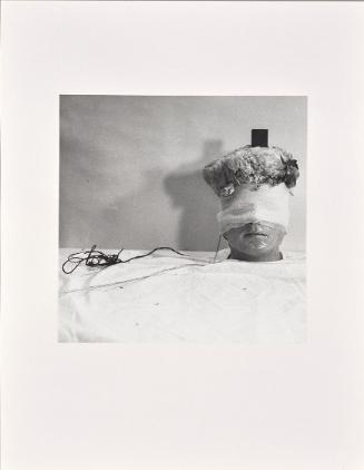 Rudolf Schwarzkogler, 4. Aktion, 1965, Fotografie, 33,8 × 33,8 cm, Belvedere, Wien, Inv.-Nr. 88…