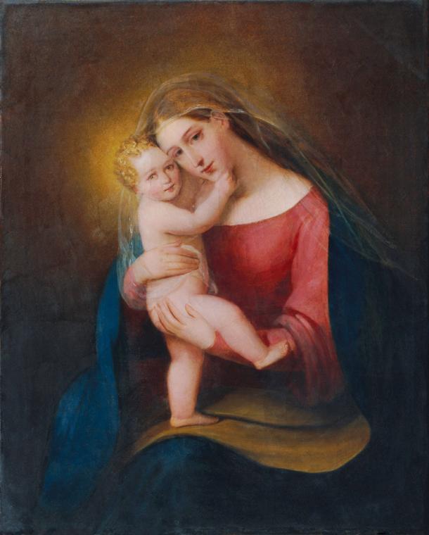 Franz Schrotzberg, Madonna mit Kind, 1834, Öl auf Leinwand, 55 x 44,5 cm, Belvedere, Wien, Inv.…