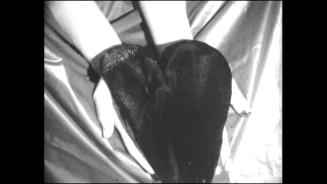 Ursula Pürrer, Das schwarze Herz tropft - Bastelanleitung zu Rinnen, 1985, Film, Leihgabe der Ö…