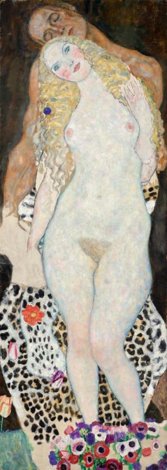 Gustav Klimt, Adam und Eva, 1916-1918, Öl auf Leinwand (unvollendet), 173 × 60 cm, Belvedere, W ...