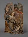 Hans Klocker, Geburt Christi, um 1485/1490, Fichtenholz mit großteils originaler Fassung und Ve…