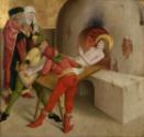 Meister der Veitslegende, Martyrium des hl. Veit (Innenseite)
Christus vor Kaiphas (Außenseite…