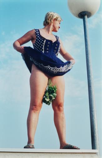 Ines Doujak, O. T. (Erdbeerbusch), 2006, Fotografie auf Alu-Dibond; Rahmen: Linde, 90 × 60 cm, …