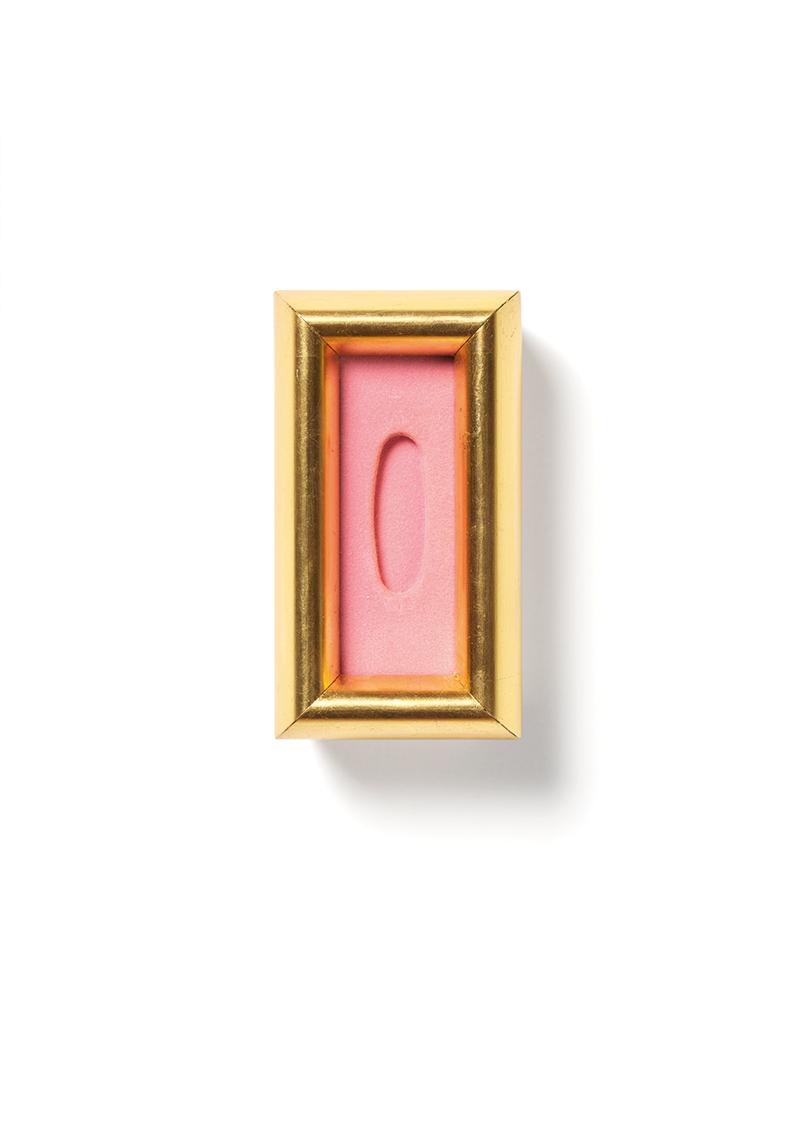 Maria Hahnenkamp, O. T. (Parfum-Devotionalie I. – Altrosa Filz Nr. 11), 1992, Seidenbeflockte P…