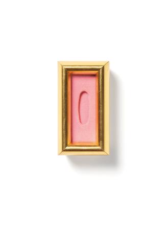 Maria Hahnenkamp, O. T. (Parfum-Devotionalie I. – Altrosa Filz Nr. 11), 1992, Seidenbeflockte P…