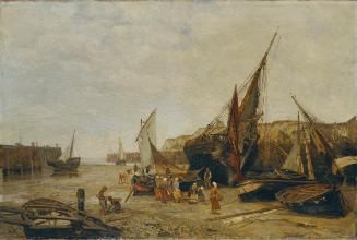 Maria von Parmentier, Der Hafen von Dieppe, 1878, Öl auf Leinwand, 93,5 x 139 cm, Belvedere, Wi…