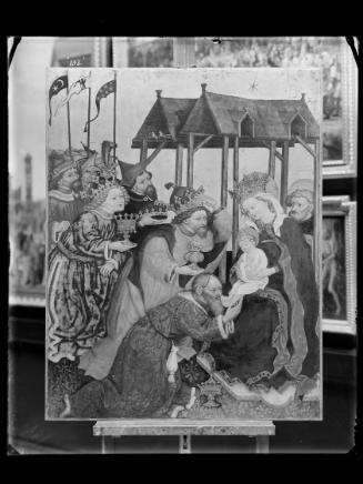 Josef Löwy – k. u. k. Hof-Photograph, Kunst- und Verlags-Anstalt, Anbetung der Heiligen Drei Kö…