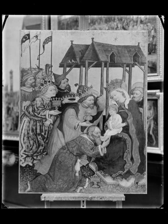 Josef Löwy – k. u. k. Hof-Photograph, Kunst- und Verlags-Anstalt, Anbetung der Heiligen Drei Kö…