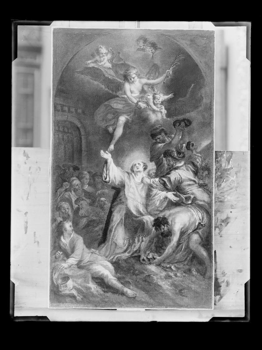 Josef Löwy – k. u. k. Hof-Photograph, Kunst- und Verlags-Anstalt, Steinigung des heiligen Steph…