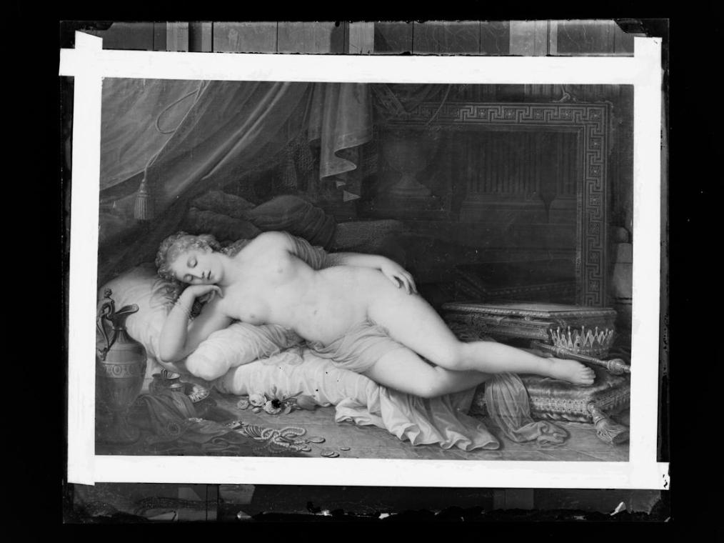 Josef Löwy – k. u. k. Hof-Photograph, Kunst- und Verlags-Anstalt, Die schlafende Venus vor dem …
