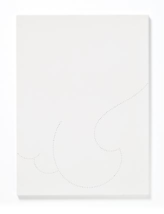 Maria Hahnenkamp, O. T., 2013, Steingips, gegossen, bebohrt, 75 × 55 cm, Belvedere, Wien, Inv.-…