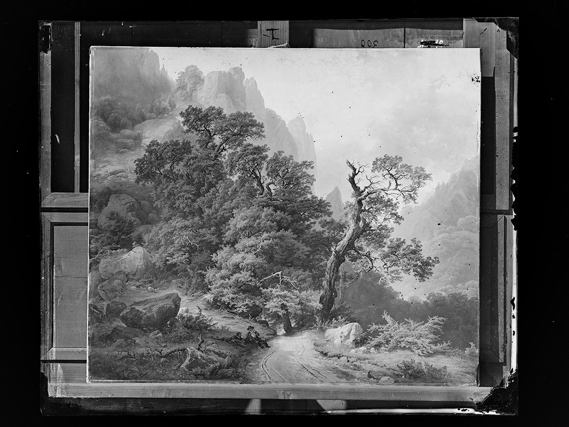 Josef Löwy – k. u. k. Hof-Photograph, Kunst- und Verlags-Anstalt, Berglandschaft, 1888–1891, Or…