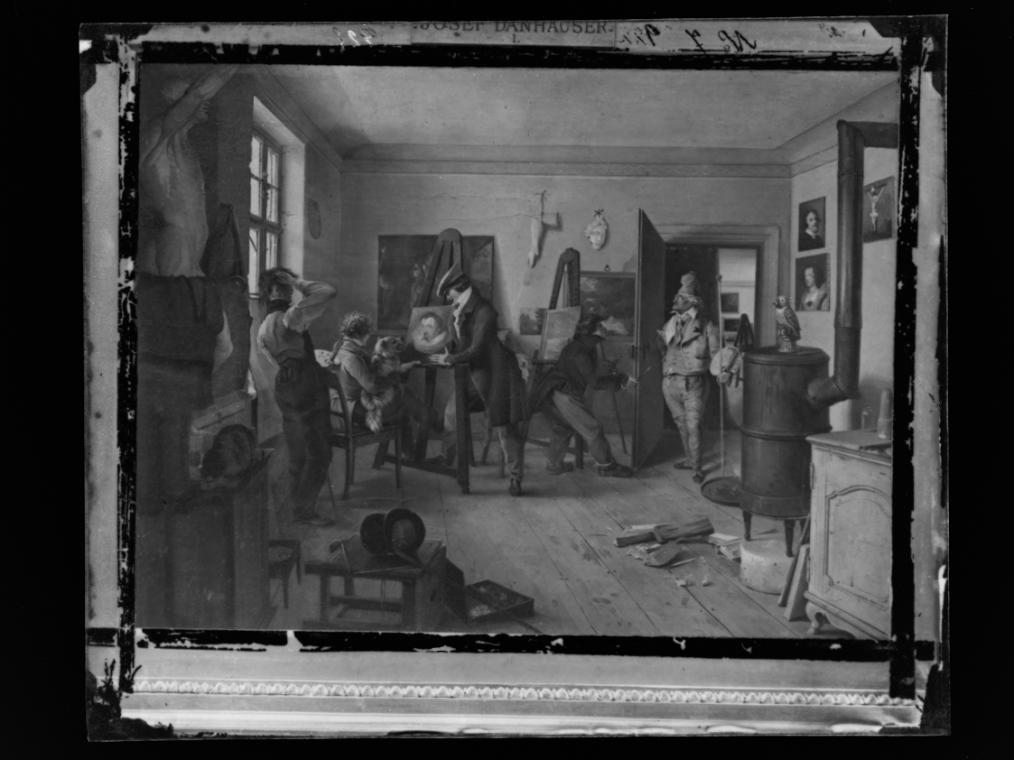 Josef Löwy – k. u. k. Hof-Photograph, Kunst- und Verlags-Anstalt, Das Scholarenzimmer, 1888–189…