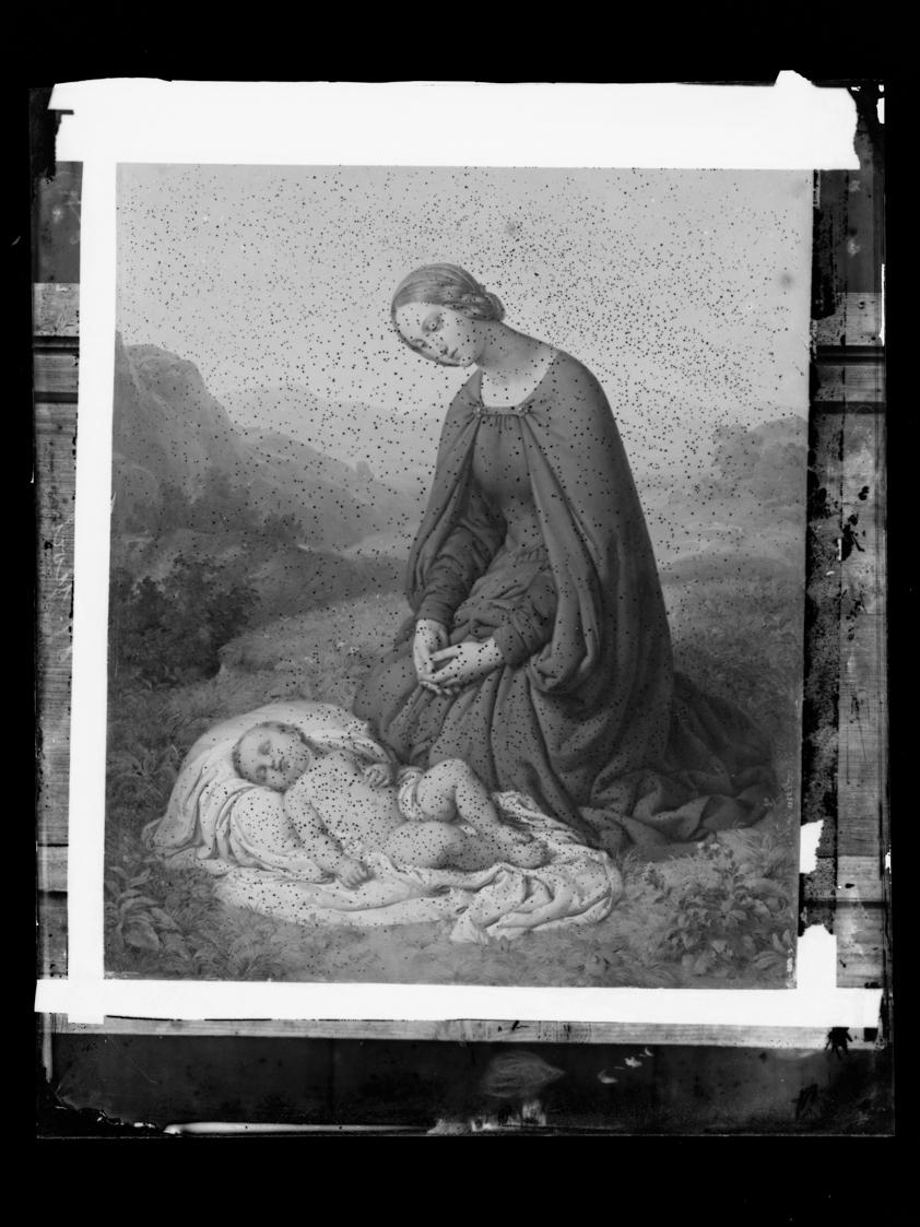 Josef Löwy – k. u. k. Hof-Photograph, Kunst- und Verlags-Anstalt, Maria, das Kind anbetend, 188…
