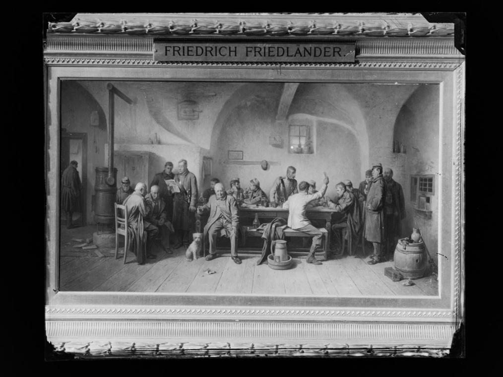 Josef Löwy – k. u. k. Hof-Photograph, Kunst- und Verlags-Anstalt, Soldaten in der Kantine, 1888…