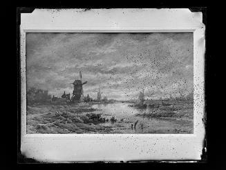 Josef Löwy – k. u. k. Hof-Photograph, Kunst- und Verlags-Anstalt, Mondnacht (Kanallandschaft mi…