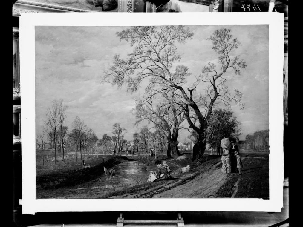 Josef Löwy – k. u. k. Hof-Photograph, Kunst- und Verlags-Anstalt, Frühling im Prater, 1888–1891…
