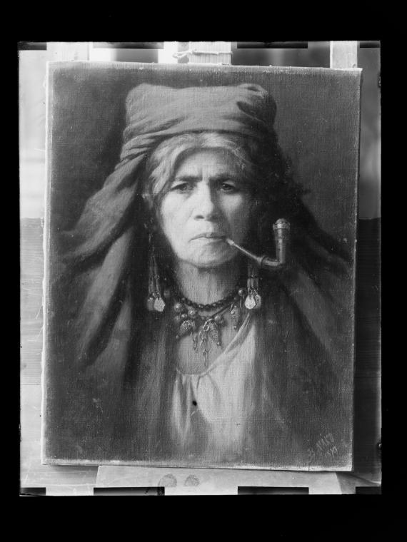 Josef Löwy – k. u. k. Hof-Photograph, Kunst- und Verlags-Anstalt, Zigeunerin, 1888–1891, Orthoc…