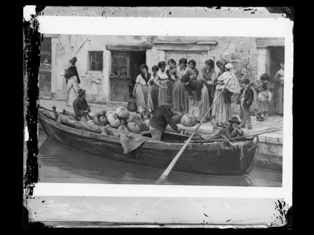 Josef Löwy – k. u. k. Hof-Photograph, Kunst- und Verlags-Anstalt, Kürbisverkäufer in Chioggia, …