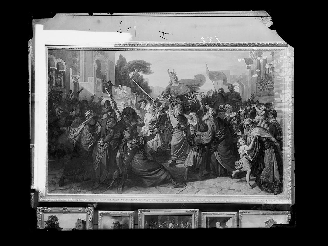 Josef Löwy – k. u. k. Hof-Photograph, Kunst- und Verlags-Anstalt, Der Empfang Manfreds (1231–12…
