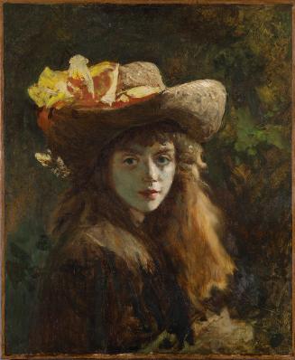 Gustave Courbet, Bildnis eines Mädchens, um 1871, Öl auf Leinwand, 73,5 x 60 cm, Belvedere, Wie…