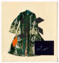 Thomas Hörl, To Inflame Myself, I Recall Byron´s Dress, 2016, Buchseite mit Druck und aufgekleb…