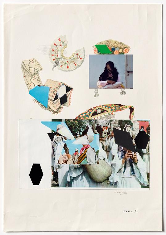 Thomas Hörl, To Inflame Myself, I Recall Byron´s Dress, 2016, Buchseite mit Druck und aufgekleb…