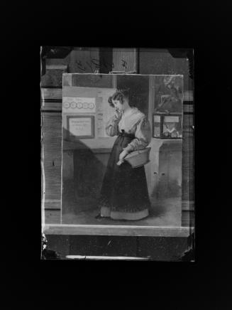 Josef Löwy – k. u. k. Hof-Photograph, Kunst- und Verlags-Anstalt, Mädchen vor dem Lotteriegewöl…