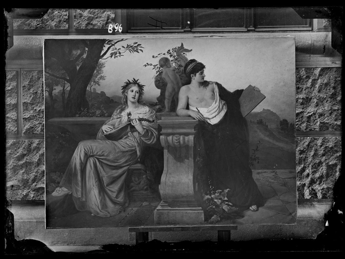 Josef Löwy – k. u. k. Hof-Photograph, Kunst- und Verlags-Anstalt, Allegorie auf Musik und Maler…