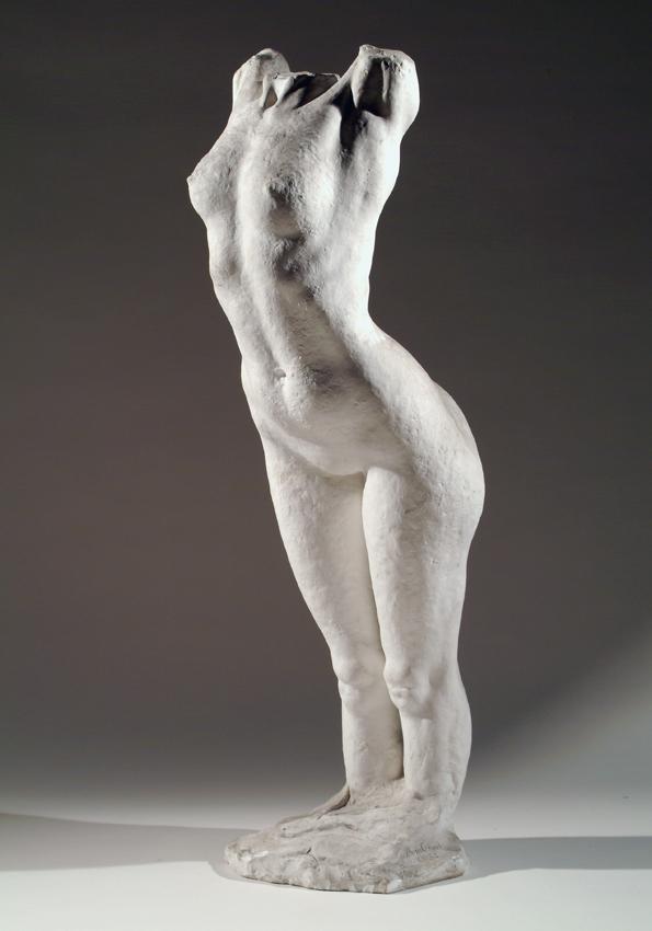 Torso eines stehenden weiblichen Akts