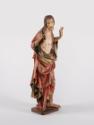 Meister von Großlobming, Christus als Schmerzensmann, um 1390/1400, Lindenholz, alte und barock…